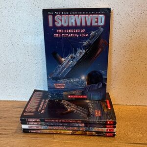 LOT Scholastic I Survived BOOKS Titanic Nazi Invasion Blizzard  Shark Attack